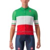 Completo Maglia + Pantaloncino con bretelle 2023 Nazionale Italiana Green Manica Corta Bianco Rosso